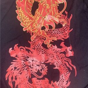 Red Dragon Black Joggers